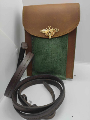 Square Pulled Up Distressed Crossover Bag